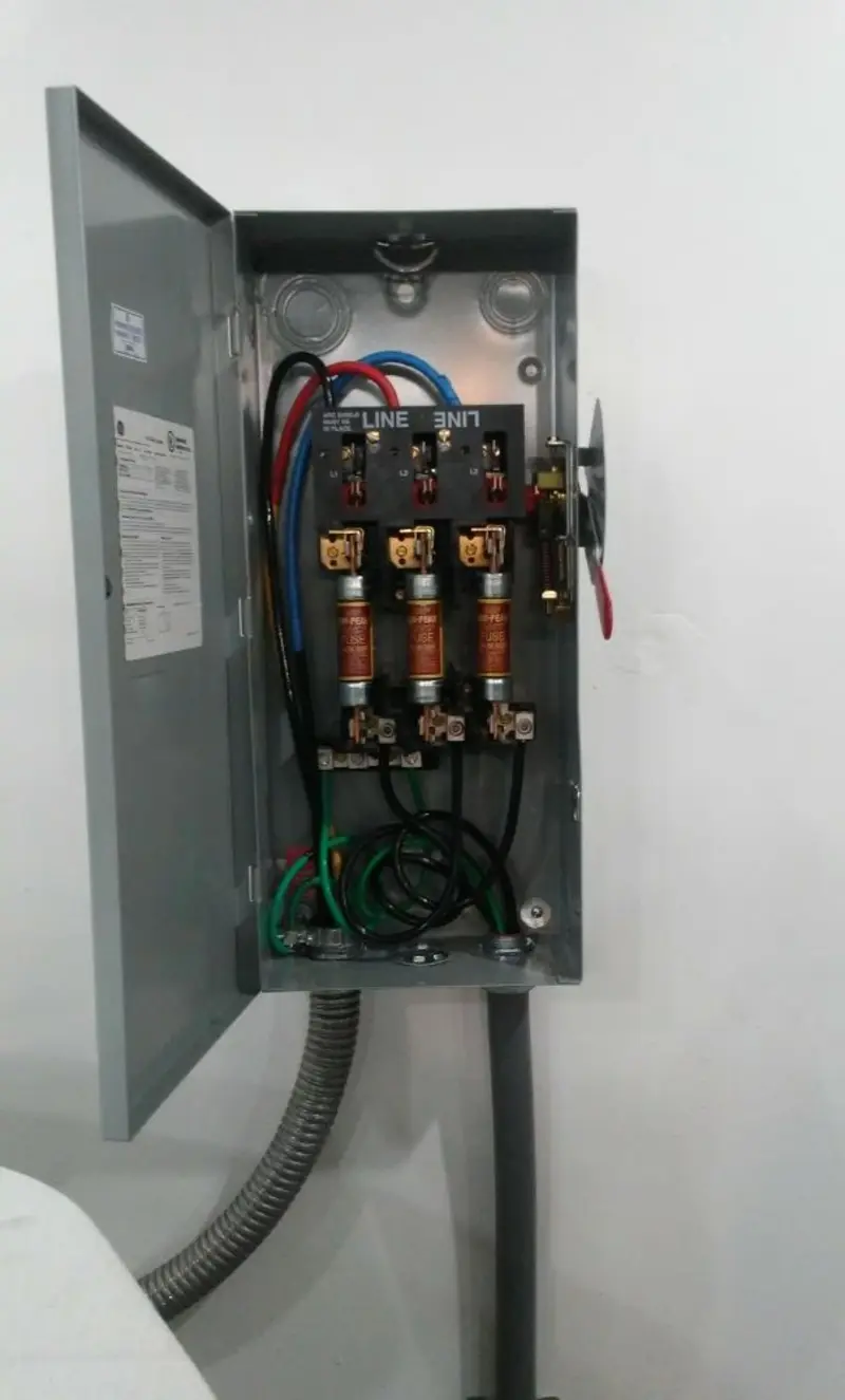 Three-phase disconnect switch installed for Electrical Wiring & Rewiring in Covedale