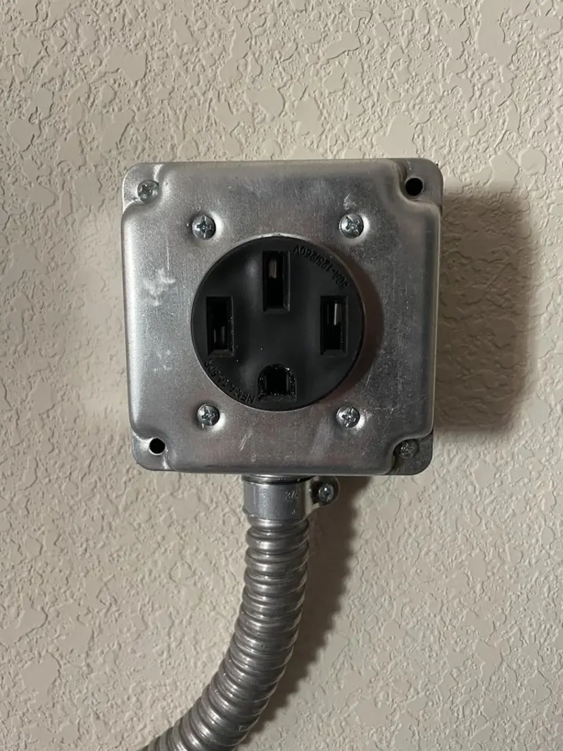 NEMA 14-50 outlet installed for Electrical Panel Upgrade in Covedale